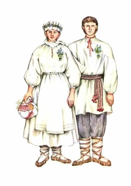 Весільний одяг західного полісся